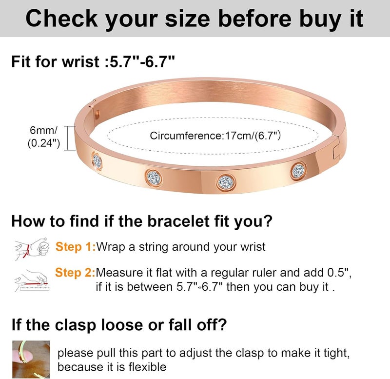 MPRAINBOW Gold Bracelets for Women, 2Pcs 18K Gold Plated Cubic Zirconia Bangle Crystal Friendship Bracelet Jewelry,Wedding Party Christmas Birthday Gifts for Her Girlfriend Sister Daughter - Image 2